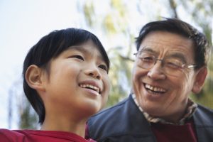 Grandfather and grandson fishing portrait Grandfather and grandson fishing portrait